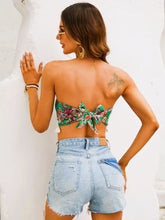 Load image into Gallery viewer, Pauline Paisley Print Hanky Hem Tube Top
