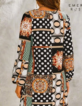 Load image into Gallery viewer, Agnes Patchwork Printed Dress
