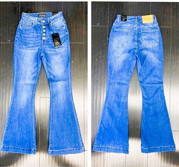 Medium Wash Flare Jeans