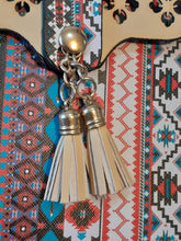 Load image into Gallery viewer, Boho Cork Tribal Print Cellphone Cross-Body Bag with Clear Window
