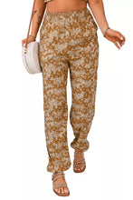 Load image into Gallery viewer, Jasmine Boho Women&#39;s Floral Copper Jogger Pants
